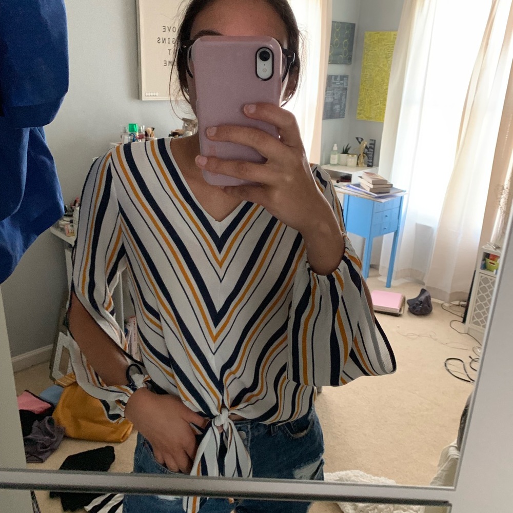 Striped Long Sleeve Top